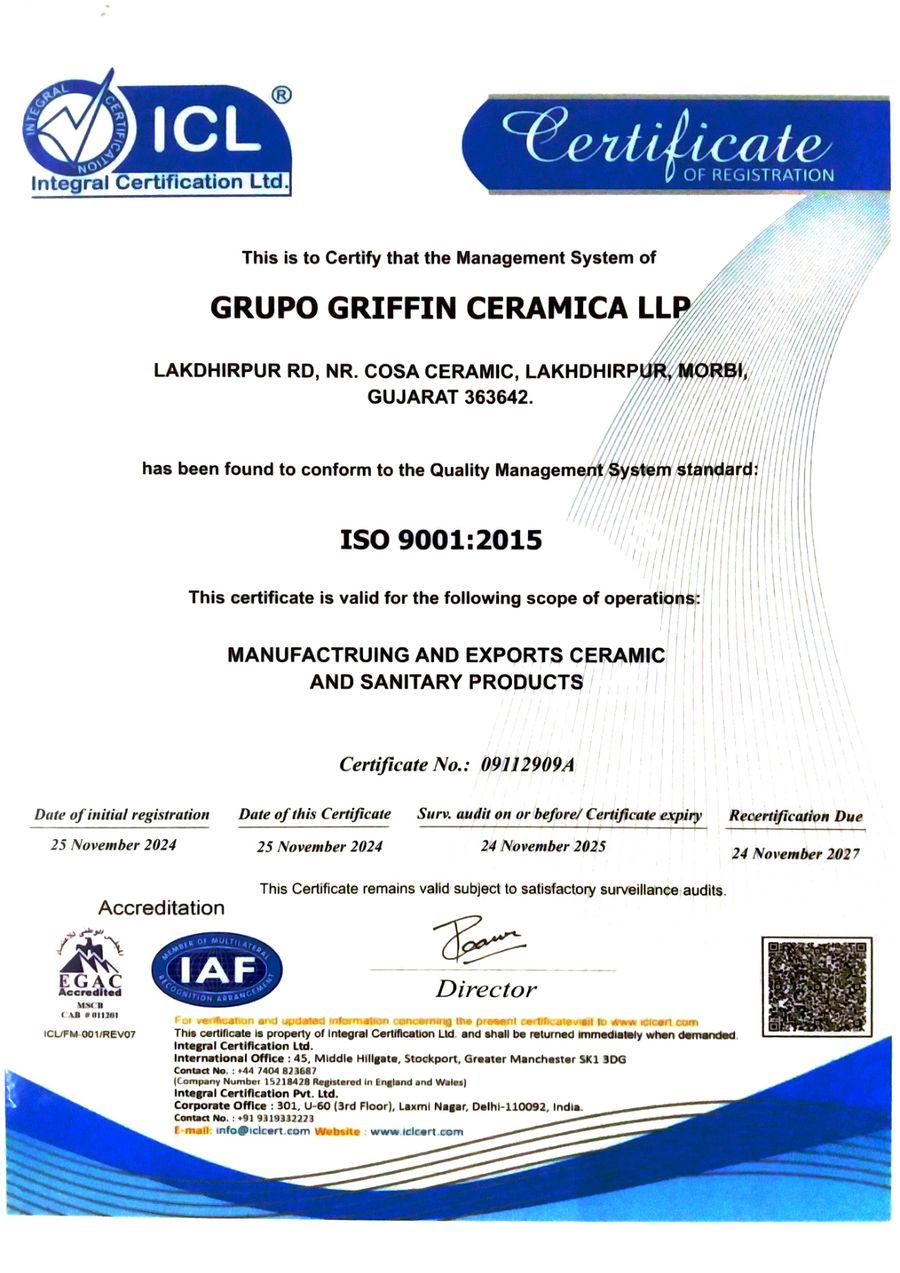 ISO 9001:2015 certificate