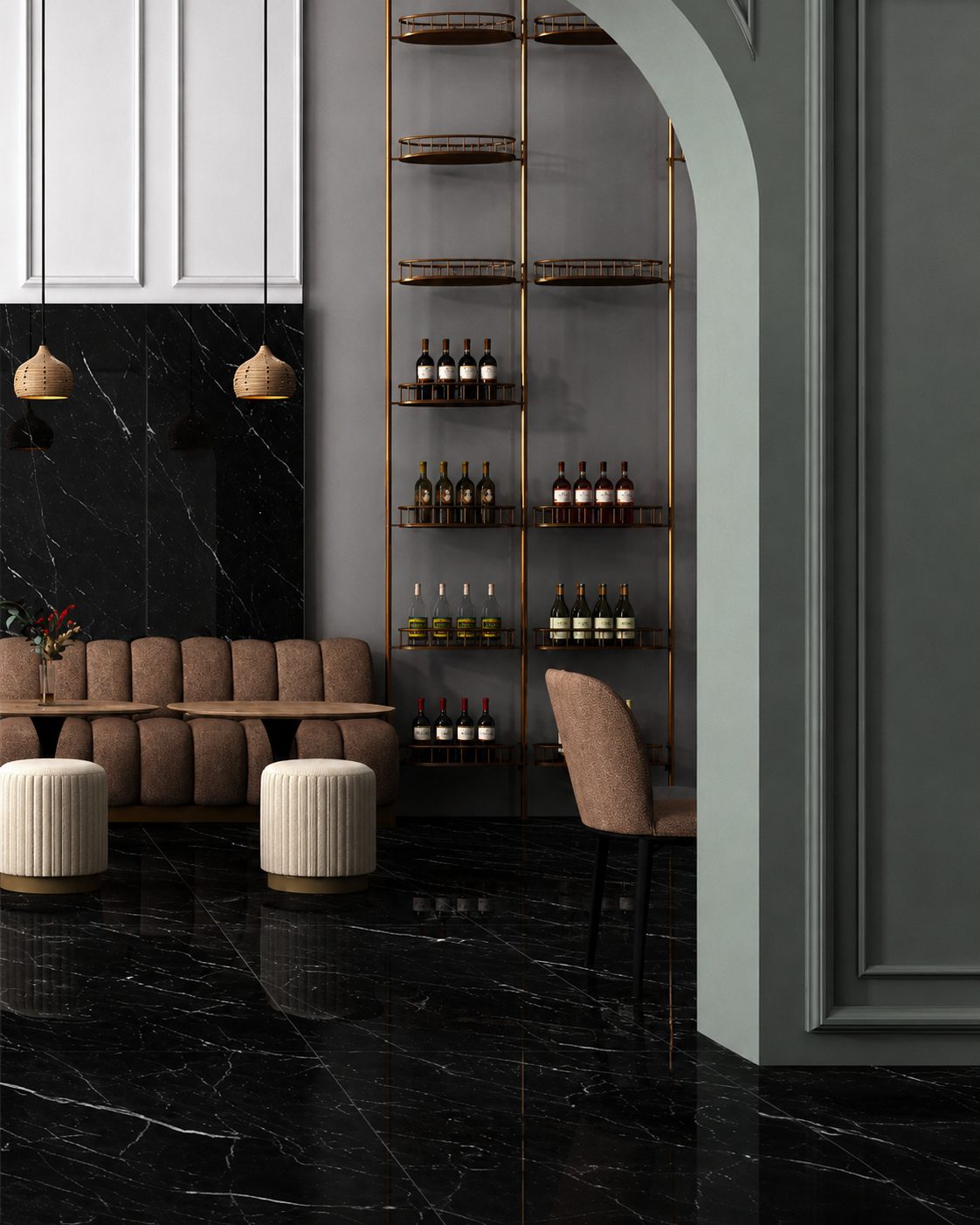 SLIMLINE COLLECTION Marble surface