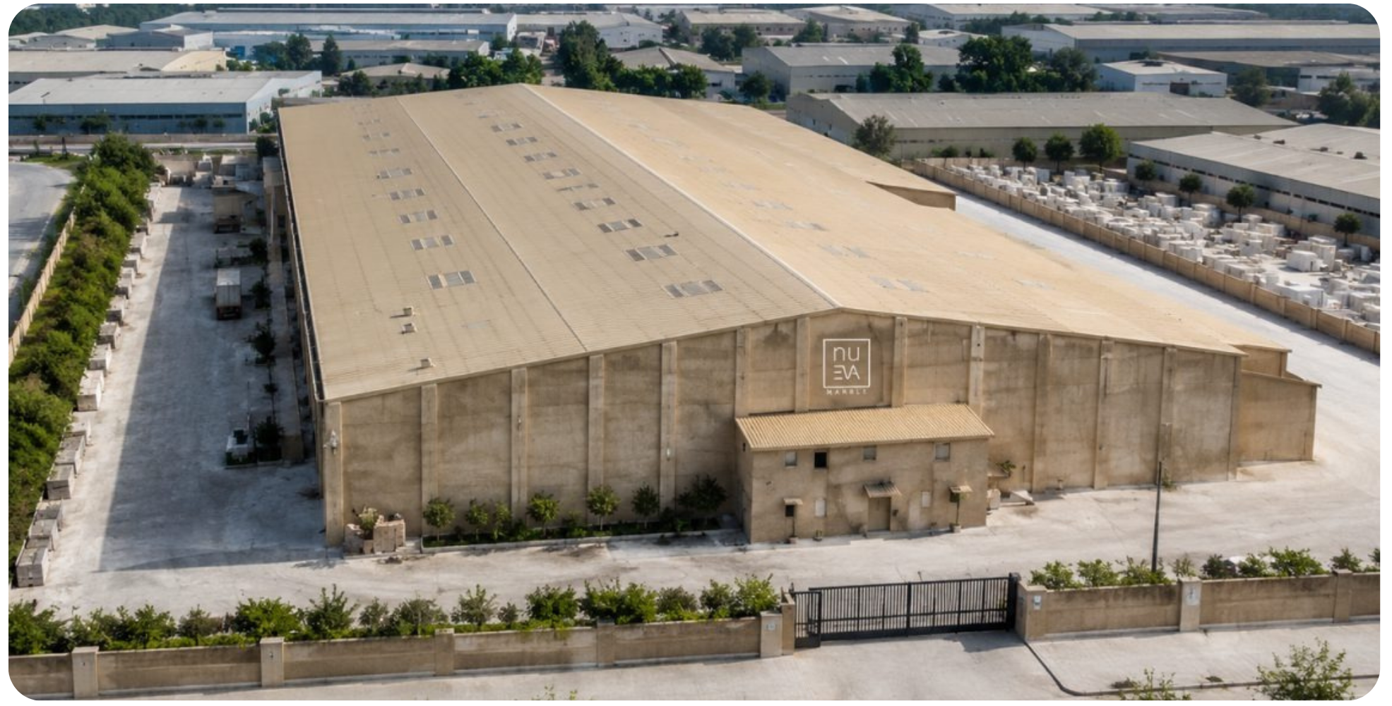 Nueva Mosaics factory campus